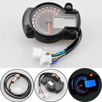 1 Set 15000rpm km/h Motor LCD Digital Speedometer Tachometer Odometer Gauge LED Lens Universal Instrumentation
1 Set 15000rpm km/h Motor LCD Digital Speedometer Tachometer Odometer Gauge LED Lens Universal Instrumentation