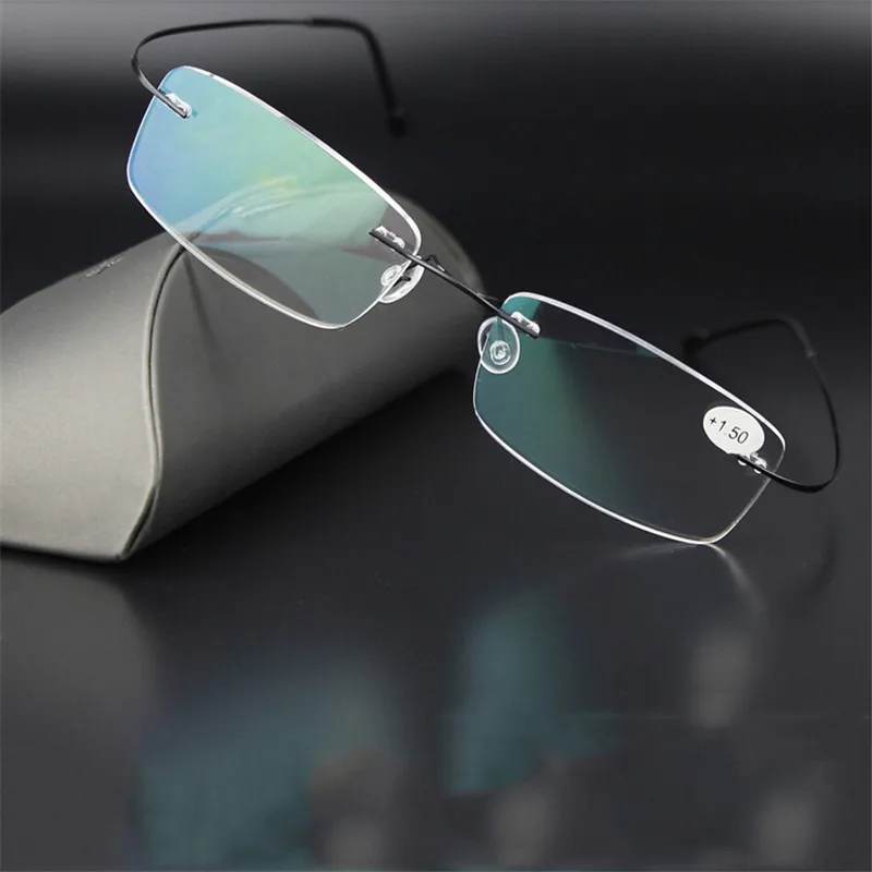 Zilead Ultralight Rimless Reading Glasses Stainless Steel Prebyopia Spectacles Hyperopia Eyeglasses For Men&Women Unisex
Zilead Ultralight Rimless Reading Glasses Stainless Steel Prebyopia Spectacles Hyperopia Eyeglasses For Men&Women Unisex