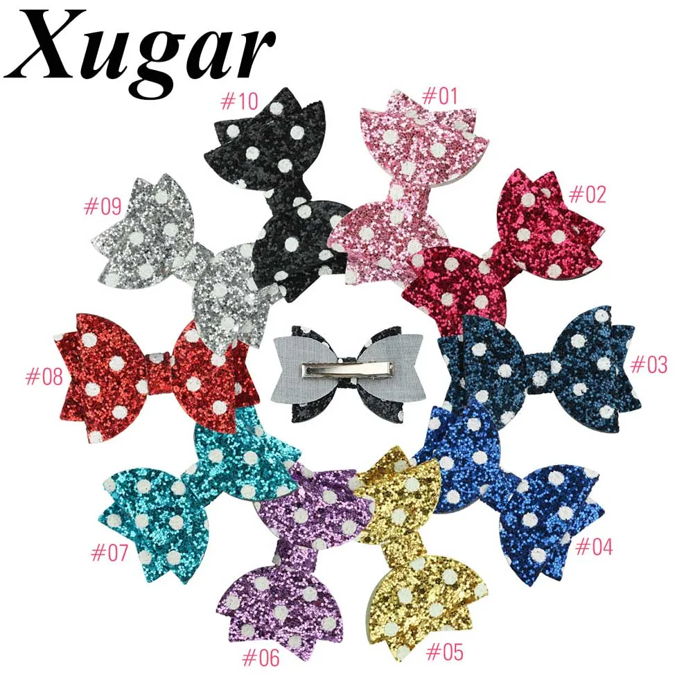 Xugar Hair Accessories Baby Hair Clips Polka Glitter Hair Bows for Girls Hair Barrette with Dot Print Hairpins 2019 Accessories 
Xugar Hair Accessories Baby Hair Clips Polka Glitter Hair Bows for Girls Hair Barrette with Dot Print Hairpins 2019 Accessories