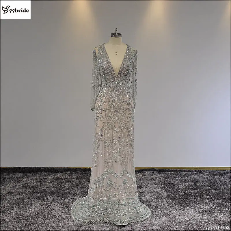 Elegant New Fashion Straight Actual Prom Dresses Formal Celebrity Gowns V-neck Long Sleeves Luxury Crystals Evening Dresses
Elegant New Fashion Straight Actual Prom Dresses Formal Celebrity Gowns V-neck Long Sleeves Luxury Crystals Evening Dresses