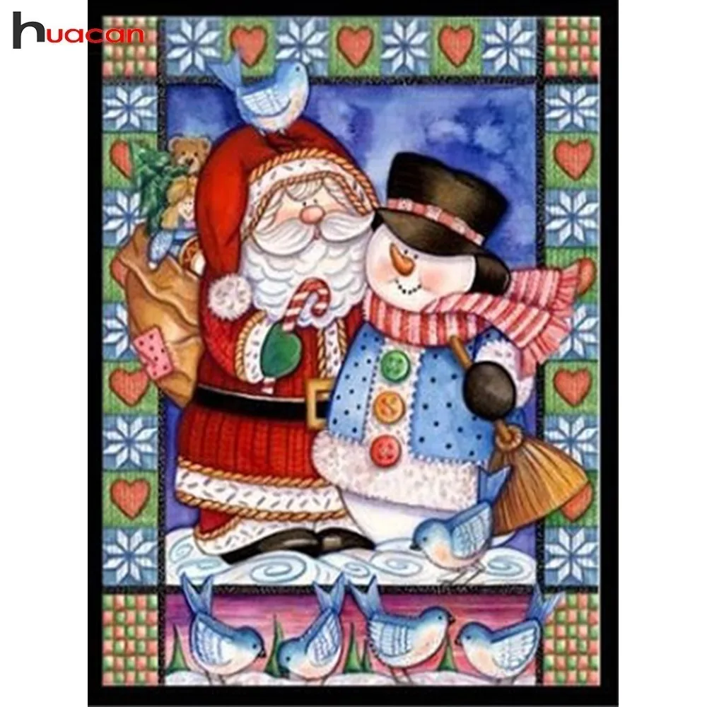 HUACAN Diamond Mosaic Santa Claus Diamond Painting Christmas DIY Full Square Drill Cartoon Snowman Picture Of Rhinestone
HUACAN Diamond Mosaic Santa Claus Diamond Painting Christmas DIY Full Square Drill Cartoon Snowman Picture Of Rhinestone