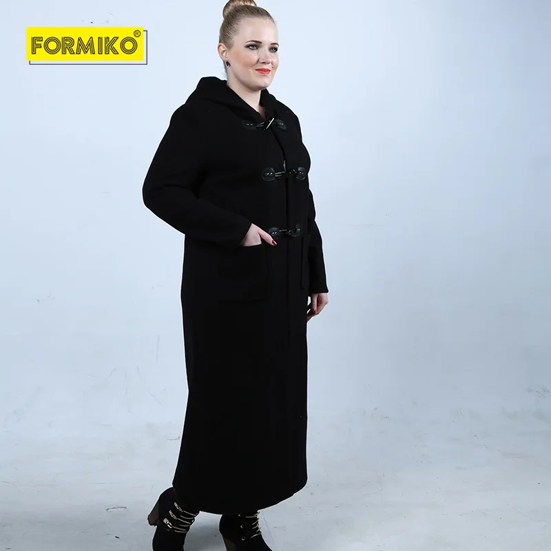 Formiko 2019 New Spring Autumn 4XL Trench Coat Women Causal Long Sleeve With Hood Long Coat Fashion Plus Size Wool Blend coat
Formiko 2019 New Spring Autumn 4XL Trench Coat Women Causal Long Sleeve With Hood Long Coat Fashion Plus Size Wool Blend coat