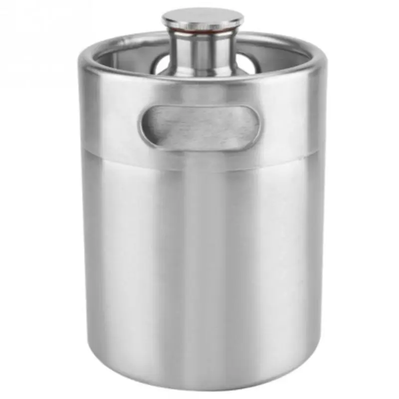 Stainless Steel 2L Mini Keg Beer Growler Portable Beer Bottle Home Brewing Beer Making Tool
Stainless Steel 2L Mini Keg Beer Growler Portable Beer Bottle Home Brewing Beer Making Tool