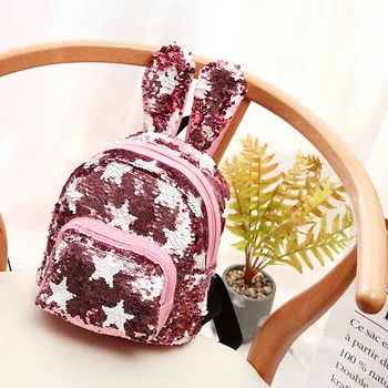 Women Small Travel Backpack Cute Rabbit Ear Sequins Backpacks for Teenage Girls Mini School Bags Back Pack Kids Bagpack
Women Small Travel Backpack Cute Rabbit Ear Sequins Backpacks for Teenage Girls Mini School Bags Back Pack Kids Bagpack