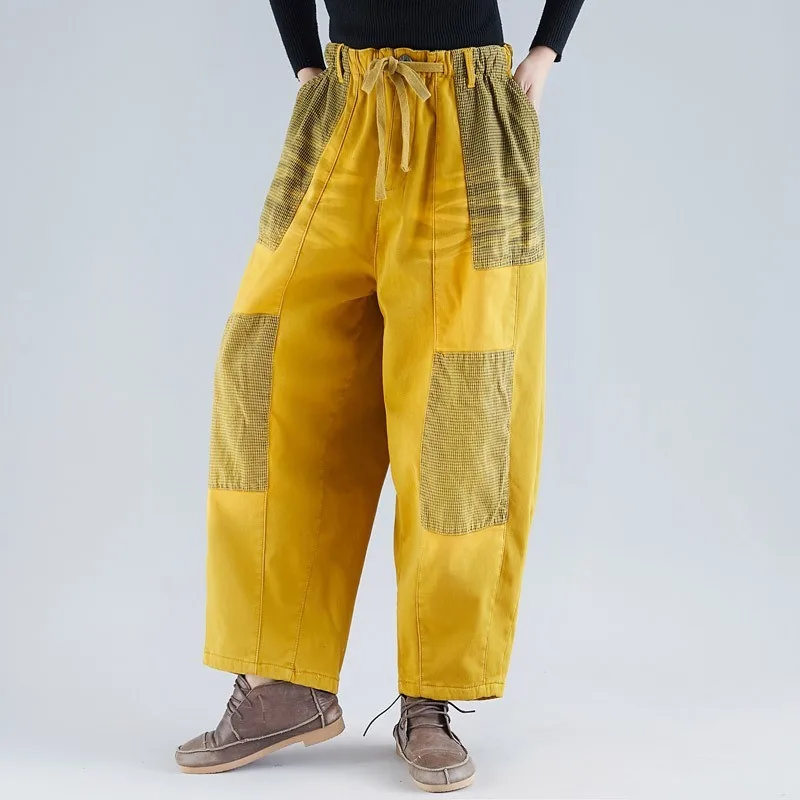 Plus size Wide leg jeans Baggy Women Elastic Waist Warm Denim Trousers Thicken Fleece hip hop streetwear Drawstring Cross-Pants
Plus size Wide leg jeans Baggy Women Elastic Waist Warm Denim Trousers Thicken Fleece hip hop streetwear Drawstring Cross-Pants