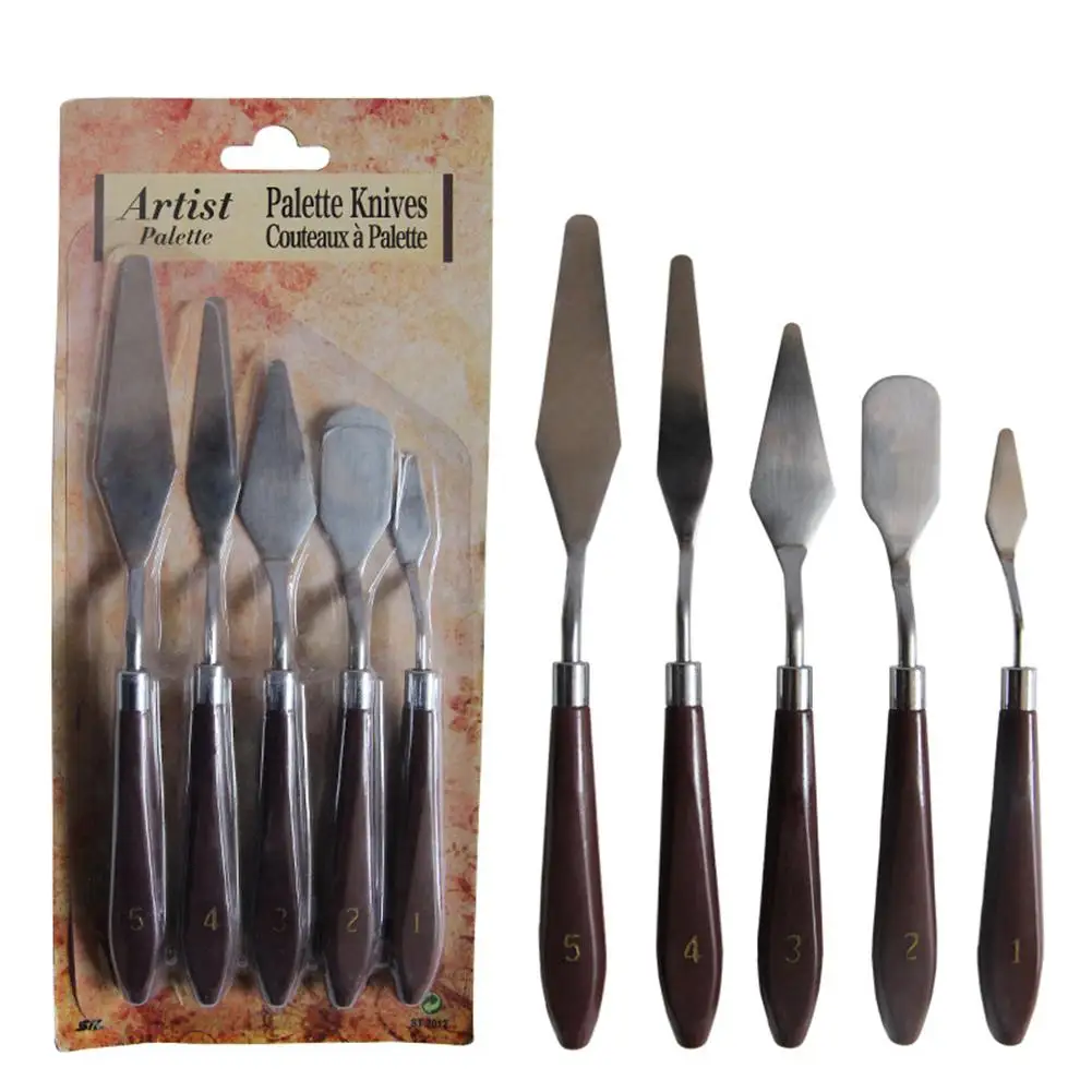 5pcs/set Oil Painting Pigments Palette Scraper Stainless Steel Oil Painting Shovel
5pcs/set Oil Painting Pigments Palette Scraper Stainless Steel Oil Painting Shovel