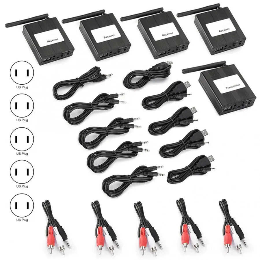 TP WT-03 2.4GHz Wireless Digital Audio 1 Sender 4 Receiver 1000M Long Transmission bluetooth audio
TP WT-03 2.4GHz Wireless Digital Audio 1 Sender 4 Receiver 1000M Long Transmission bluetooth audio