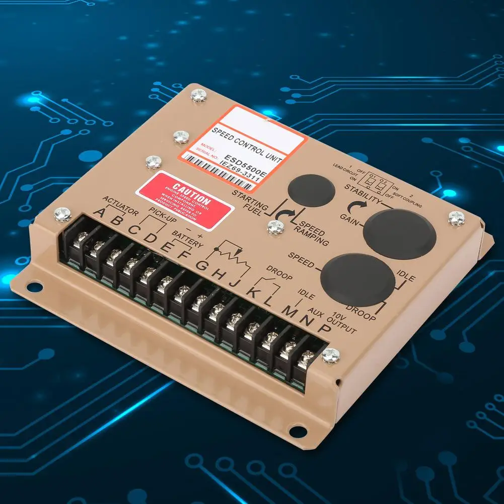 ESD5500E Generator Speed Controller Electronic Engine Speed Controller Governor Generator Controller Panel 1KHz ~ 7.5KHz
ESD5500E Generator Speed Controller Electronic Engine Speed Controller Governor Generator Controller Panel 1KHz ~ 7.5KHz