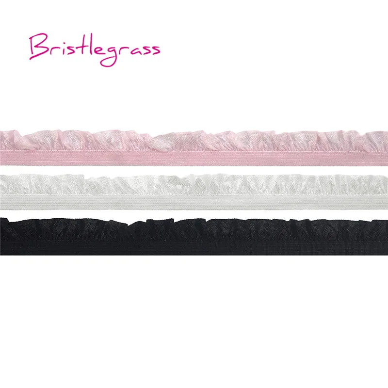 BRISTLEGRASS Wholesale 50 Yard 5/8" 15mm Shiny Frilly Ruffled Lace Trim Elastic Spandex Kids Band Headband Bridal Wedding Sewing
BRISTLEGRASS Wholesale 50 Yard 5/8" 15mm Shiny Frilly Ruffled Lace Trim Elastic Spandex Kids Band Headband Bridal Wedding Sewing