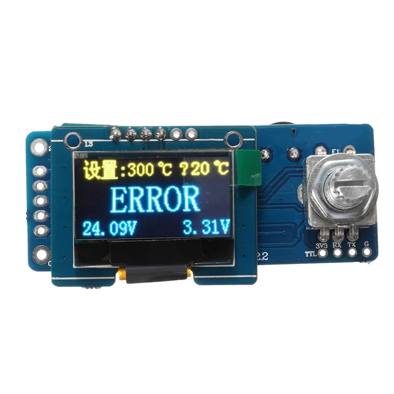 T12 Temperature STC Oled Controller Board Electric Solder Irons For HAKKO T12 Digital Soldering Iron Station 23x58mm
T12 Temperature STC Oled Controller Board Electric Solder Irons For HAKKO T12 Digital Soldering Iron Station 23x58mm