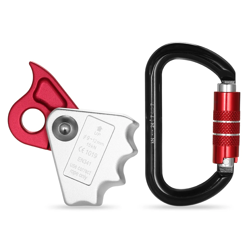 15KN Safety Rope Grab 24KN Quick Lock Outdoor Mountain Rock Climbing Outward Bound Training Protection Lanyard Grab carabiner
15KN Safety Rope Grab 24KN Quick Lock Outdoor Mountain Rock Climbing Outward Bound Training Protection Lanyard Grab carabiner