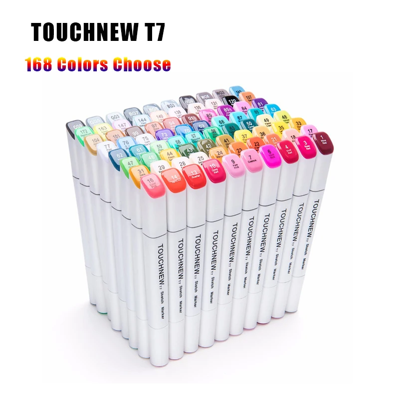 TOUCHNEW Single 168 Color Sketch Marker Set Art Marker Alcohol Based Dual Head Brush Pen For Drawing Manga Art Supplies
TOUCHNEW Single 168 Color Sketch Marker Set Art Marker Alcohol Based Dual Head Brush Pen For Drawing Manga Art Supplies