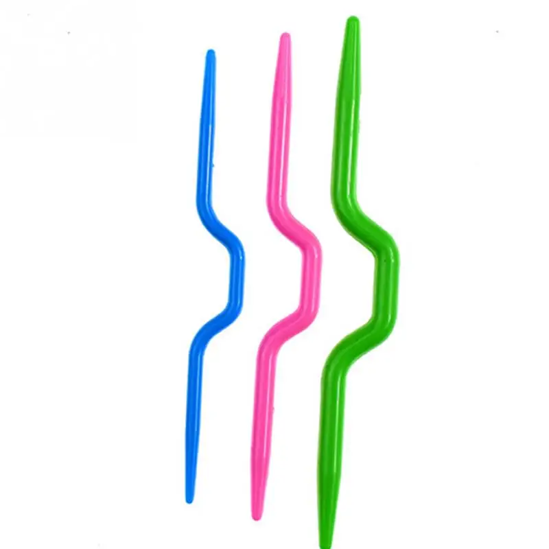 3Pcs/lot DIY Curved Crochet Hooks Plastic Knitting Needles for Manual Scarf Sweater Twist Weaving Knitting Tool Sewing Accessory
3Pcs/lot DIY Curved Crochet Hooks Plastic Knitting Needles for Manual Scarf Sweater Twist Weaving Knitting Tool Sewing Accessory