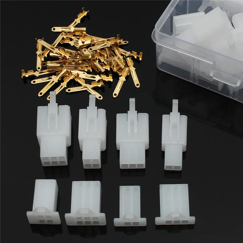 40Sets Electrical Wire Connector Terminal 2.8 mm 2 3 4 6 Pin Auto Connectors Male Female Housing Terminals
40Sets Electrical Wire Connector Terminal 2.8 mm 2 3 4 6 Pin Auto Connectors Male Female Housing Terminals
