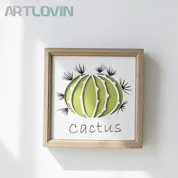 Nordic Ins Style 3D Engraved Wooden Plate Cactus Picture Frame for Wall Decor Wood Carved Lighting Plaques Living Room Decor 
Nordic Ins Style 3D Engraved Wooden Plate Cactus Picture Frame for Wall Decor Wood Carved Lighting Plaques Living Room Decor