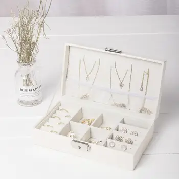 Jewelry Box Portable Necklace Rings Earrings Bracelet for Women Exquisite PU Fibre Storage Organizer Display Gift Boxes Case
Jewelry Box Portable Necklace Rings Earrings Bracelet for Women Exquisite PU Fibre Storage Organizer Display Gift Boxes Case