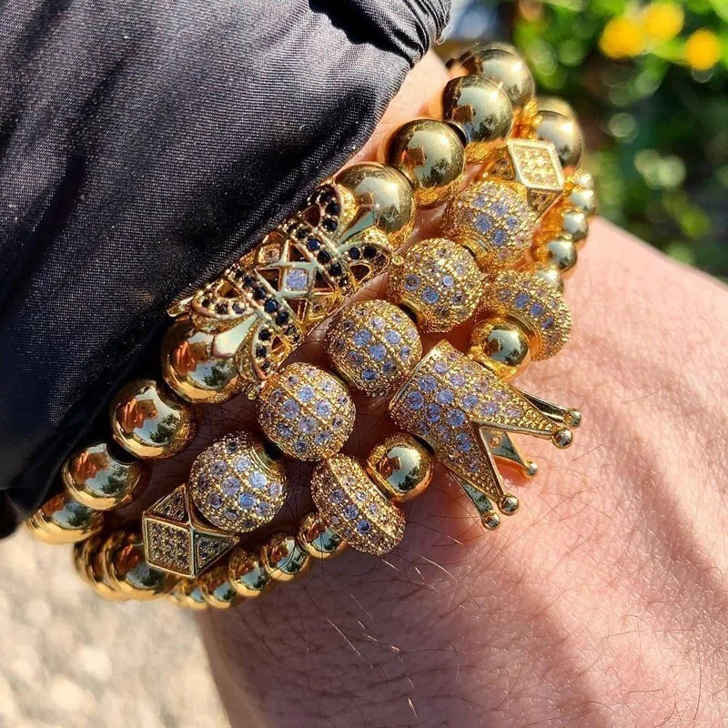 New Arrival Long Tube Bracelet Men 2019 Luxurious Punk Crown Handmade Beads Bracelet For Men Hip Hop Jewelry
New Arrival Long Tube Bracelet Men 2019 Luxurious Punk Crown Handmade Beads Bracelet For Men Hip Hop Jewelry