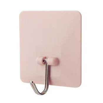Plastic Hooks Bathroom Bedroom Kitchen Wall Adhesive Hooks for Hanging Coats Towels Hats (Pink) 
Plastic Hooks Bathroom Bedroom Kitchen Wall Adhesive Hooks for Hanging Coats Towels Hats (Pink)
