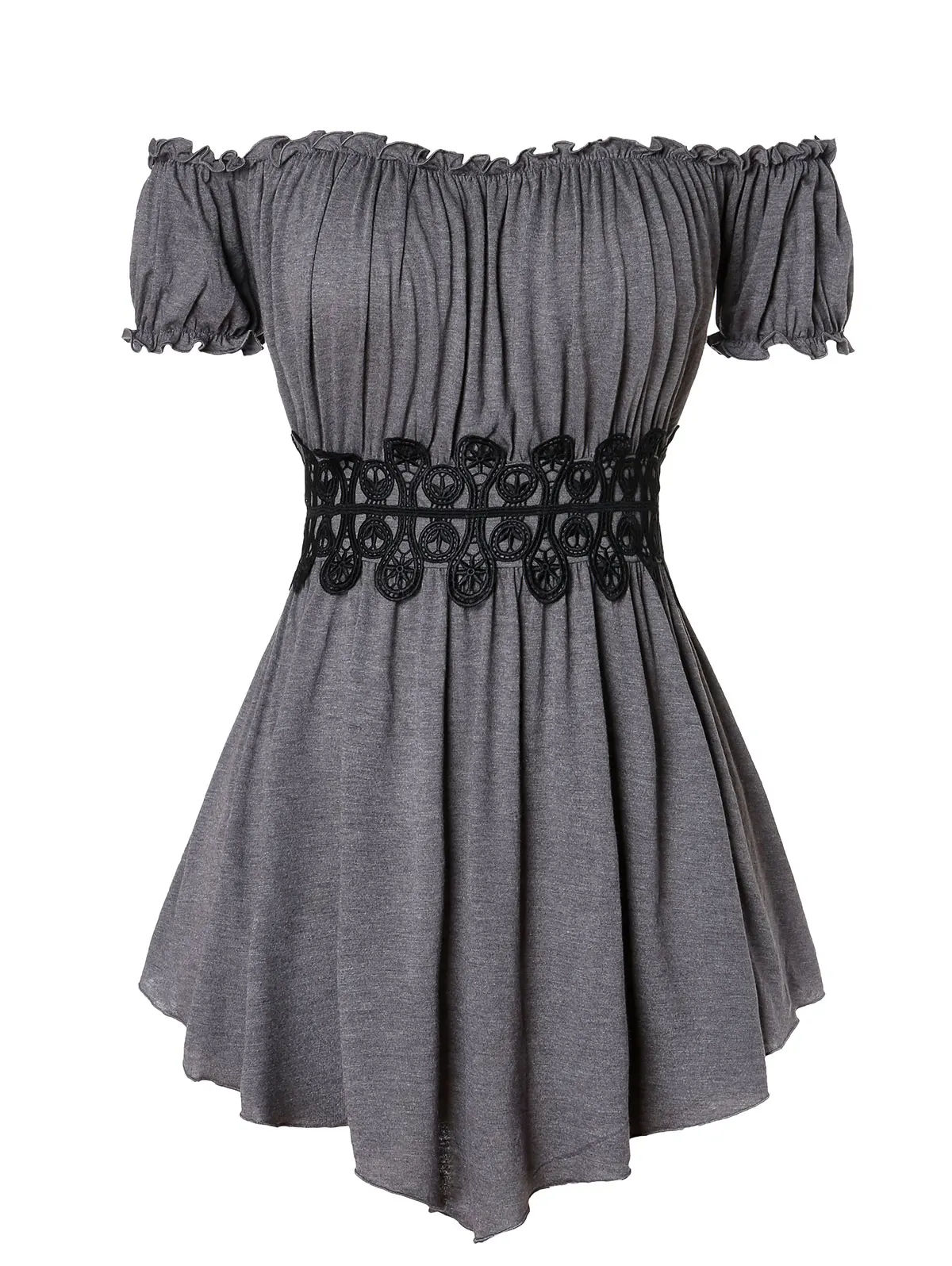 Wipalo Women T Shirt Plus Size Lace Insert Off The Shoulder T Shirt Summer Casual Long T Shirt Female Short Sleeve Tops Big Size
Wipalo Women T Shirt Plus Size Lace Insert Off The Shoulder T Shirt Summer Casual Long T Shirt Female Short Sleeve Tops Big Size