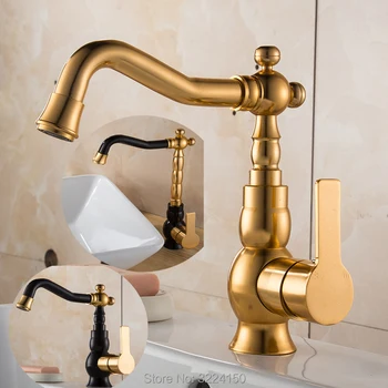 Bathroom faucet Luxury Single Handle Bathroom Faucet Golden Plated Space aluminum Basin Sink Faucet 360 rotating Faucet
Bathroom faucet Luxury Single Handle Bathroom Faucet Golden Plated Space aluminum Basin Sink Faucet 360 rotating Faucet