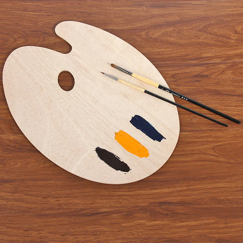 Wooden Oil Painting Palette Oval Smooth With Thumb Hole Tray Watercolor Acrylic Wooden Art Supplies Flat Artist Palette #18
Wooden Oil Painting Palette Oval Smooth With Thumb Hole Tray Watercolor Acrylic Wooden Art Supplies Flat Artist Palette #18