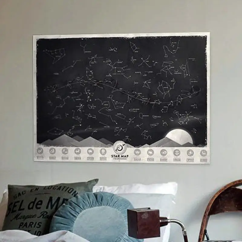 New Design Star Map Glow in Darkness Night Sky Constellations Zodiac Chart Poster Sticker Luminous Sky Map Poster
New Design Star Map Glow in Darkness Night Sky Constellations Zodiac Chart Poster Sticker Luminous Sky Map Poster