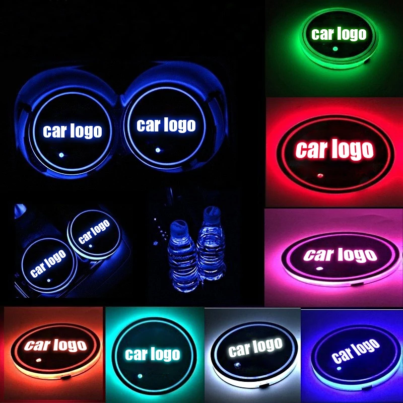7 Colors Universal LED Car Logo Cup Holder Bottom Pad Drinks Coaster Changing USB Charging Mat LED Light Cover Cup Mat Tools
7 Colors Universal LED Car Logo Cup Holder Bottom Pad Drinks Coaster Changing USB Charging Mat LED Light Cover Cup Mat Tools