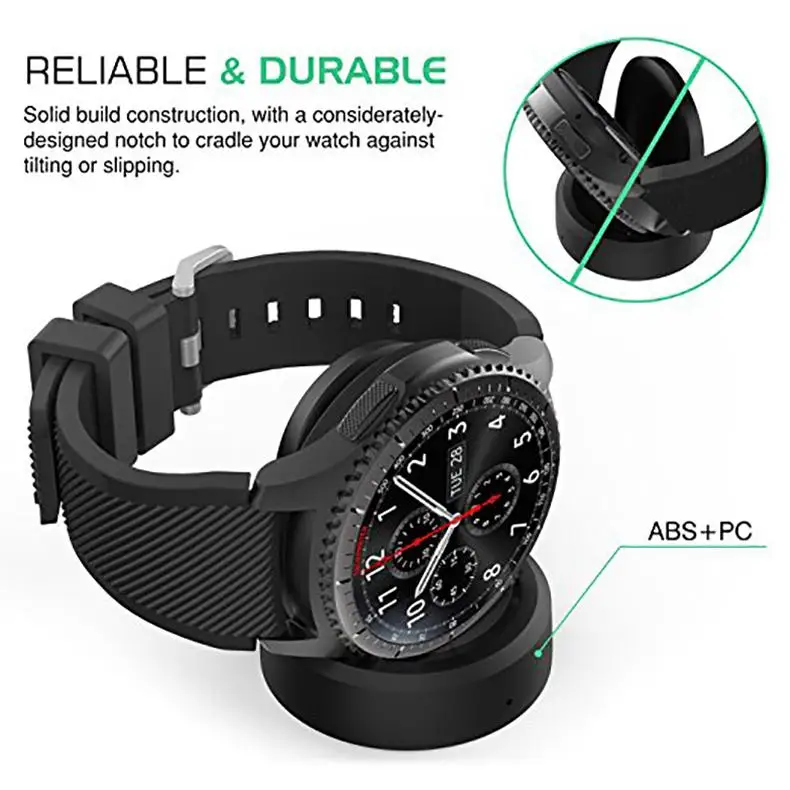 Фото Беспроводное зарядное устройство для Samsung Gear S3 S2 R732 R770 Смарт-часы зарядная
