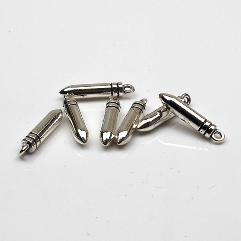 5pcs Charms bullet warhead 23*5*5mm Tibetan Silver Pendant Finding Accessories DIY Vintage bracelet Necklace Handmade
5pcs Charms bullet warhead 23*5*5mm Tibetan Silver Pendant Finding Accessories DIY Vintage bracelet Necklace Handmade