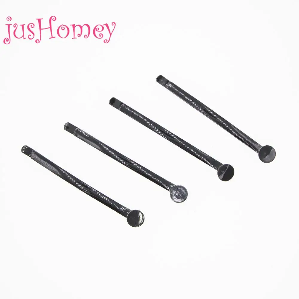 50 Pieces 60mm Solid Black Color Metal Bobby Pins w/ Gluing Pad Hair Accessory For DIY Craft Supplies
50 Pieces 60mm Solid Black Color Metal Bobby Pins w/ Gluing Pad Hair Accessory For DIY Craft Supplies