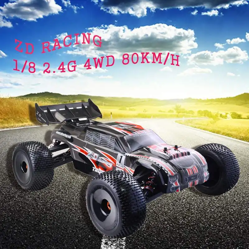 

RC Car ZD Racing 9021-V3 1/8 2.4G 4WD 80km/h Brushless High Speed Remote Control Driving Car Full Scale Electric Truggy RTR Toys