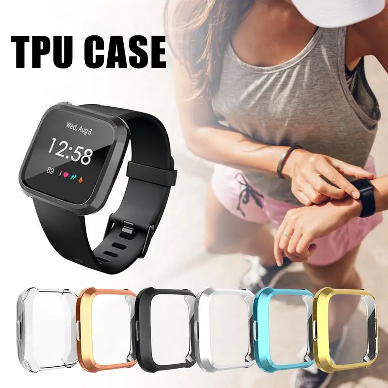 Smart Watch Strap Protective Cover for Fitbit Versa Lite Silicone Protective Case Electroplated Protective Cover TPU Case
Smart Watch Strap Protective Cover for Fitbit Versa Lite Silicone Protective Case Electroplated Protective Cover TPU Case