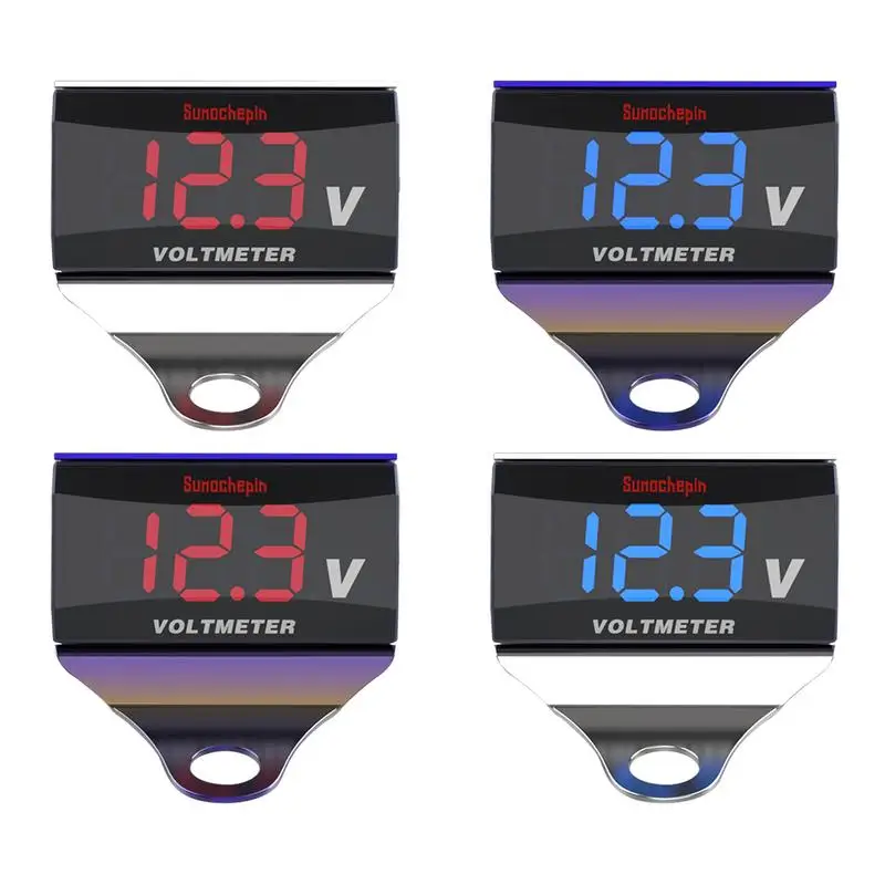 12V-24V Car Motorcycle Digital LED DC Digital Display Voltmeter with bracket Thermometer Waterproof Meter 2019 New
12V-24V Car Motorcycle Digital LED DC Digital Display Voltmeter with bracket Thermometer Waterproof Meter 2019 New