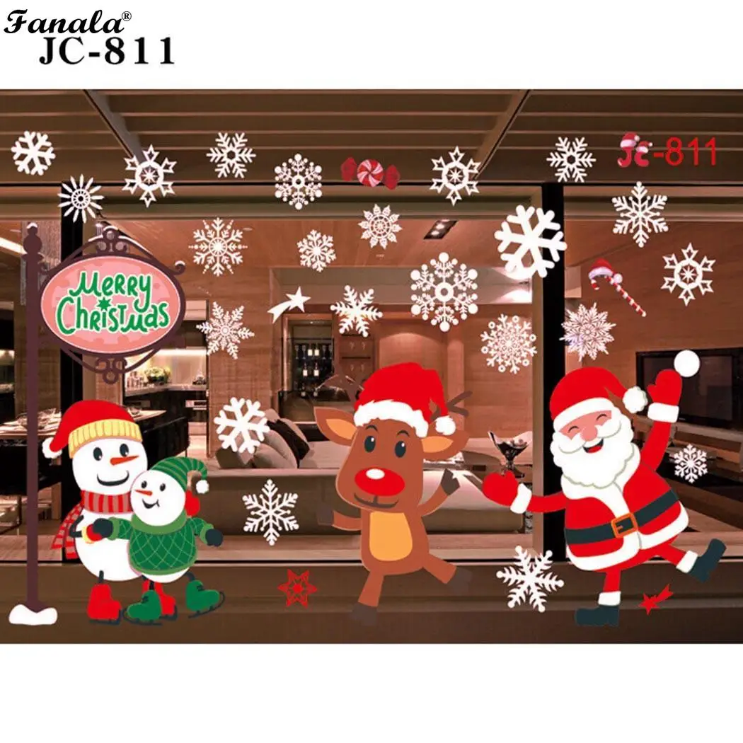 Christmas Cartoon Pattern Glass Electrostatic Stickers 11 Types Decoration Christmas, Party Christmas Gift
Christmas Cartoon Pattern Glass Electrostatic Stickers 11 Types Decoration Christmas, Party Christmas Gift