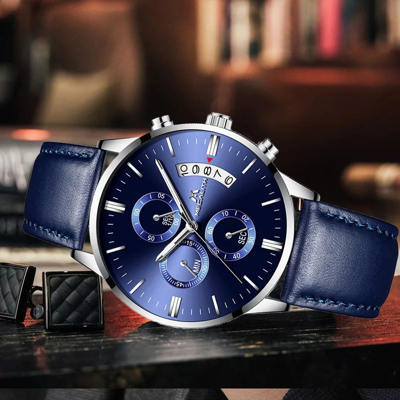 MEGALITH Genuine Leather Watch Men Waterproof Chronograph Date Calendar Quartz Wrist Watches Business Casual Watch For Man Clock
MEGALITH Genuine Leather Watch Men Waterproof Chronograph Date Calendar Quartz Wrist Watches Business Casual Watch For Man Clock