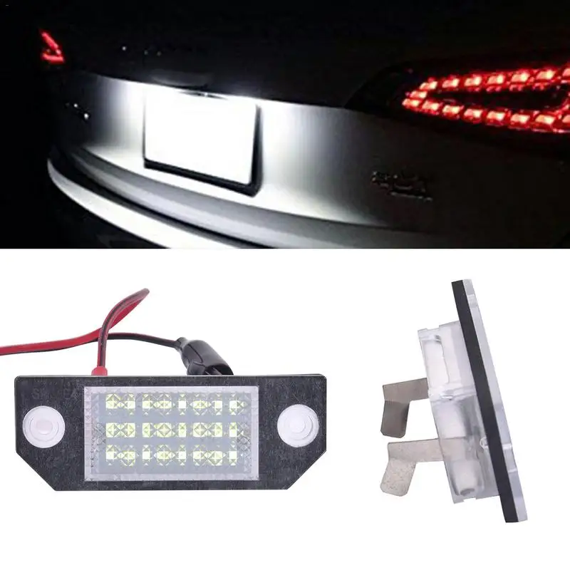 2 PCS DC12V Car LED License Number Plate Light Lamp 6W 24 LED White Light Fit For Ford Focus 2 C Max
2 PCS DC12V Car LED License Number Plate Light Lamp 6W 24 LED White Light Fit For Ford Focus 2 C Max