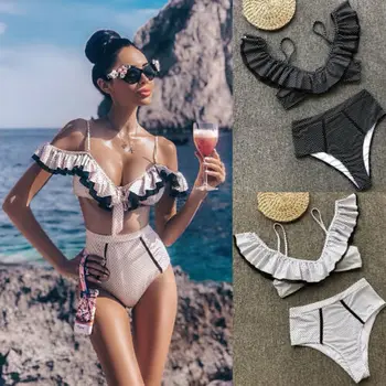 Sexy new Women High Waist Bikini Set Ruffles Push Up Bra Swimsuit Beachwear Bathing Suit Swimwear
Sexy new Women High Waist Bikini Set Ruffles Push Up Bra Swimsuit Beachwear Bathing Suit Swimwear