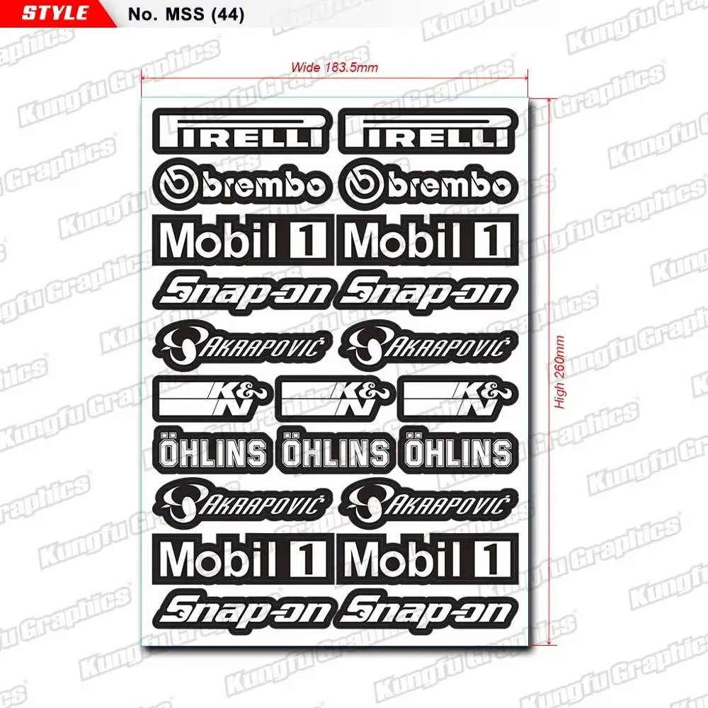KUNGFU GRAPHICS Universal Waterproof Stickers Vinyl Decals Sheet Bomb Graffiti Decor for Car Motocross Motorcycle Turning Black
KUNGFU GRAPHICS Universal Waterproof Stickers Vinyl Decals Sheet Bomb Graffiti Decor for Car Motocross Motorcycle Turning Black
