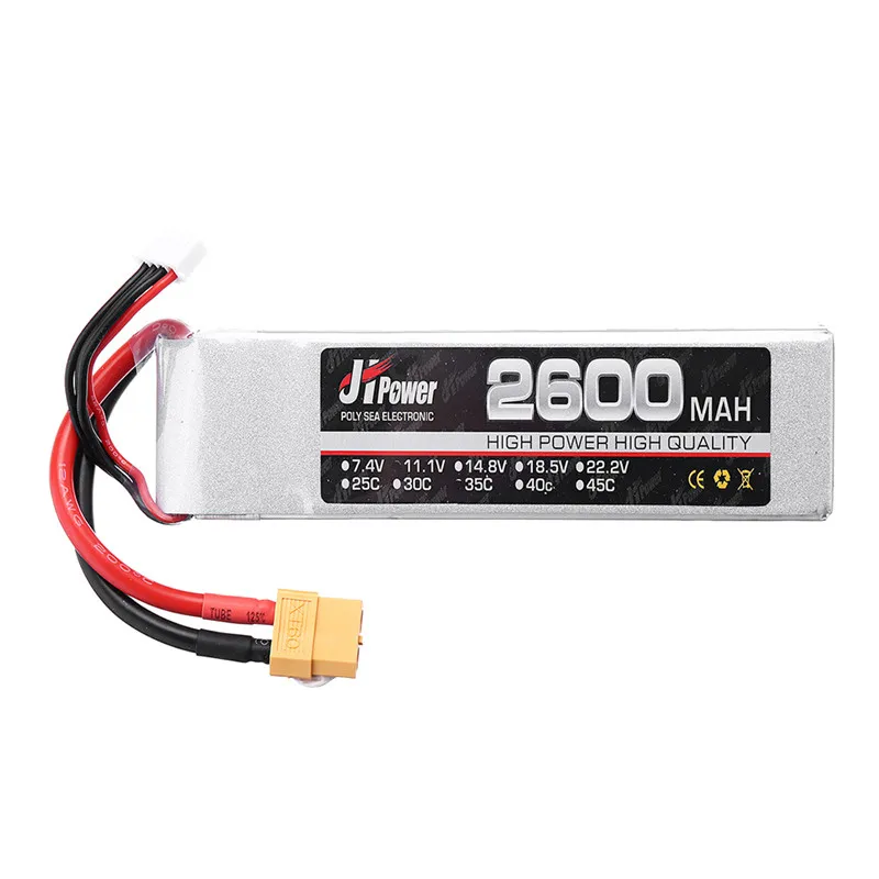 JH Lipo RC автомобильный аккумулятор 2600mah 3s 35c 11 1 v T/TX60 разъем для 1/10 модели | Игрушки и