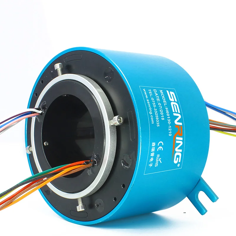 12 Circuits Large Size Bore Slip Ring with Optional Contact 10A per Wire OD 130mm for Packaging Machinery
12 Circuits Large Size Bore Slip Ring with Optional Contact 10A per Wire OD 130mm for Packaging Machinery