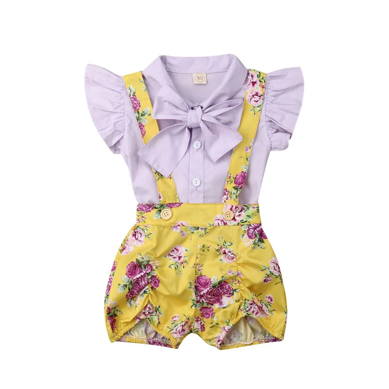 Focusnorm New Toddler Baby Girl Clothes Set Ruffle Bowknot Off Shoulder Top Floral Short Overalls Outfit Clothes
Focusnorm New Toddler Baby Girl Clothes Set Ruffle Bowknot Off Shoulder Top Floral Short Overalls Outfit Clothes