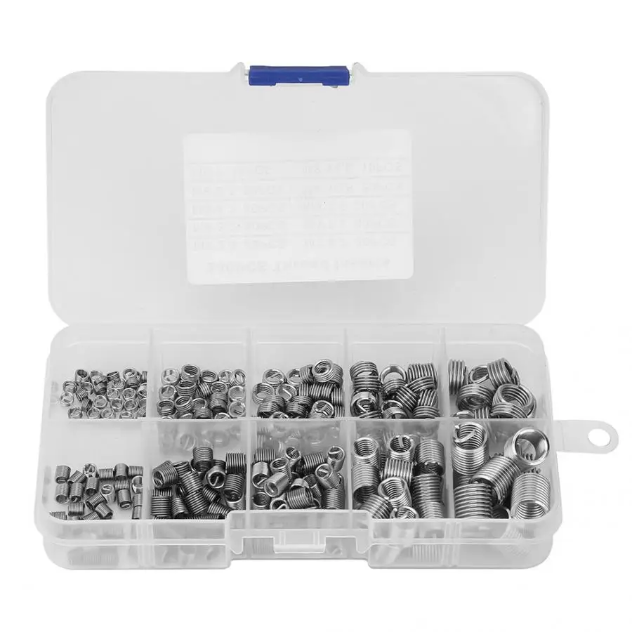 stainless steel wire insert 240Pcs/set Stainless Steel Wire Screw Sleeve Thread Repair Insert Kit Tool Set self tapping inserts
stainless steel wire insert 240Pcs/set Stainless Steel Wire Screw Sleeve Thread Repair Insert Kit Tool Set self tapping inserts