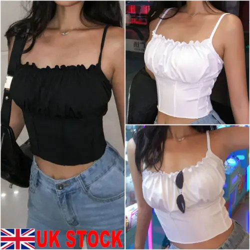 Sexy Ladies Camis Women Sleeveless Crop Top Cami Tank Tube Camisole Summer Clubwear Casual Lady Outfit Shirt Black&White
Sexy Ladies Camis Women Sleeveless Crop Top Cami Tank Tube Camisole Summer Clubwear Casual Lady Outfit Shirt Black&White