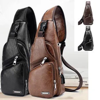 2018 Fashion Men Soft Leather Zipper Shoulder Messenger Bag Charging Bag Sports Usb Chest Bag Outdoor Male Bag Bolsa Masculina
2018 Fashion Men Soft Leather Zipper Shoulder Messenger Bag Charging Bag Sports Usb Chest Bag Outdoor Male Bag Bolsa Masculina
