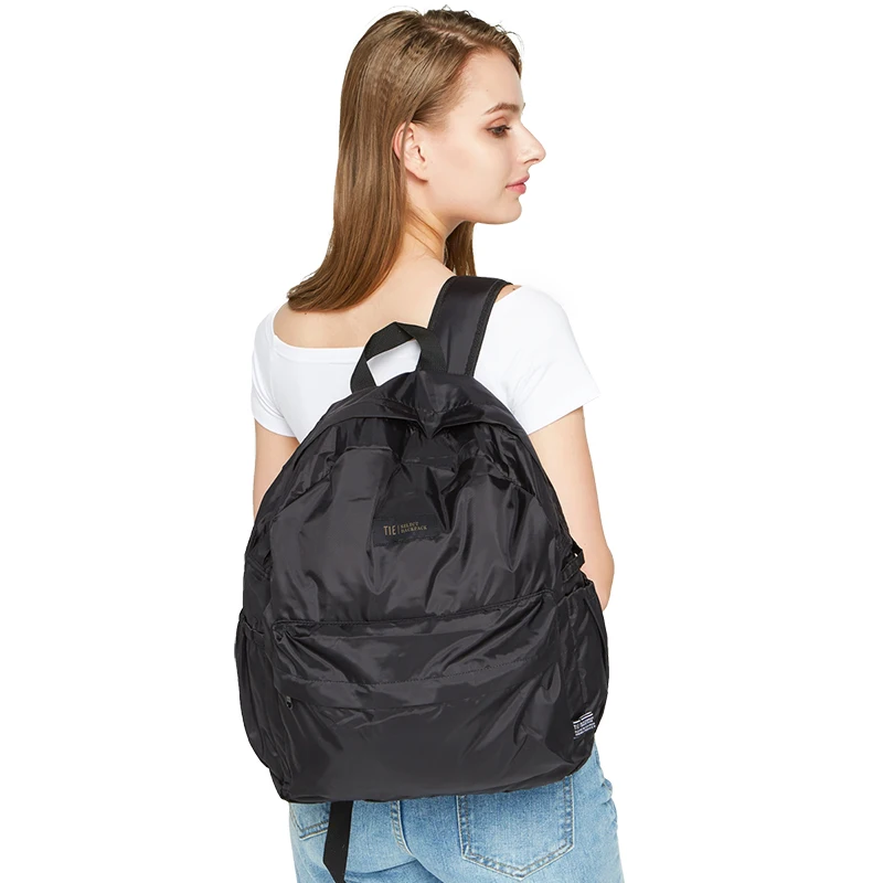 New Fashion Women Men Soft Black Lightweight Nylon Shoulder Daypack Boys Girls Casual Travel School Bags For Students | Багаж и сумки