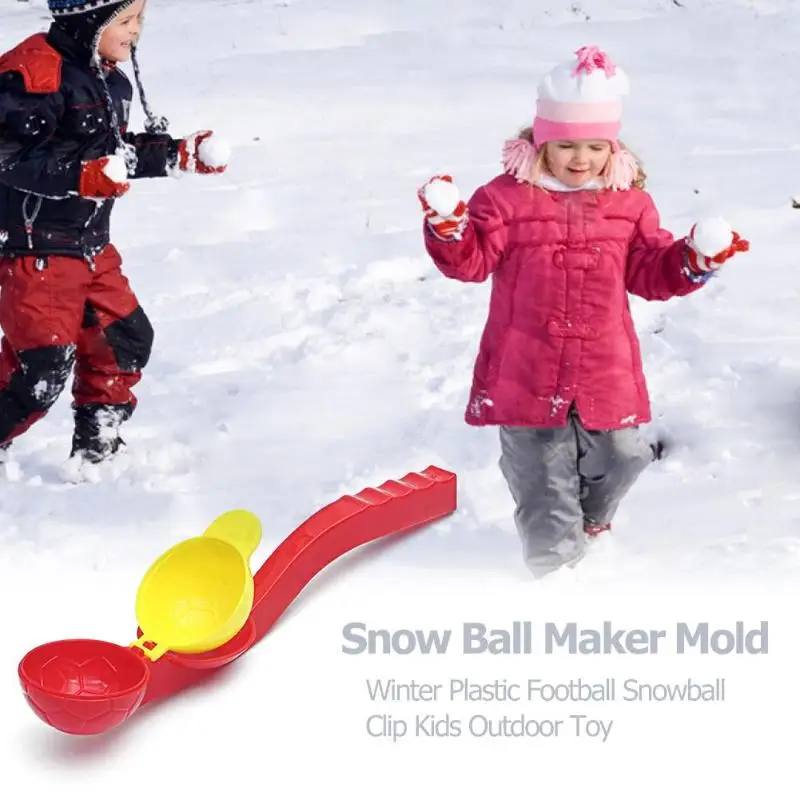 Kids Winter Plastic Football Snowball Clip Toys Outdoor Sports Snow Ball Maker Sand Mold Tool Snowball Fighting Toy Random Color
Kids Winter Plastic Football Snowball Clip Toys Outdoor Sports Snow Ball Maker Sand Mold Tool Snowball Fighting Toy Random Color