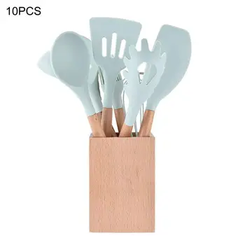9PCS 10PCS Kitchen Utensil Set Silicone Cooking with Bamboo Wooden Handles for Nonstick Cookware BPA Free Non Toxic Turner Tongs
9PCS 10PCS Kitchen Utensil Set Silicone Cooking with Bamboo Wooden Handles for Nonstick Cookware BPA Free Non Toxic Turner Tongs