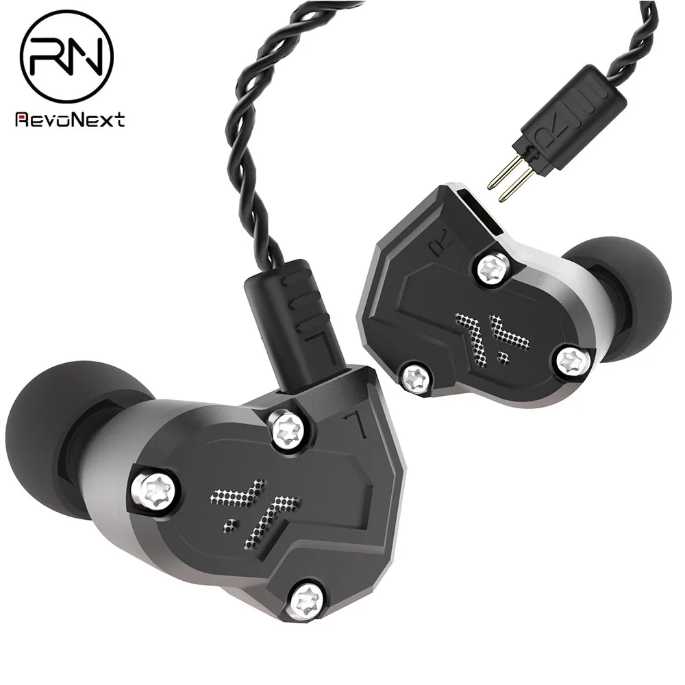 

Original Revonext QT3s 2DD+2BA Hybrid In Ear Earphone HIFI DJ Monito Running Sport Earphone Headset Earbud Upgrade Yinyoo QT3