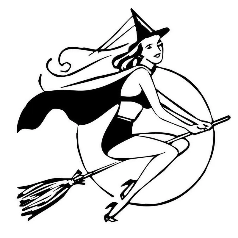 15cm*15cm Woman With Witch Hat Car Stickers Funny Decal Vinyl Car-styling Rear Window Car Sticker
15cm*15cm Woman With Witch Hat Car Stickers Funny Decal Vinyl Car-styling Rear Window Car Sticker