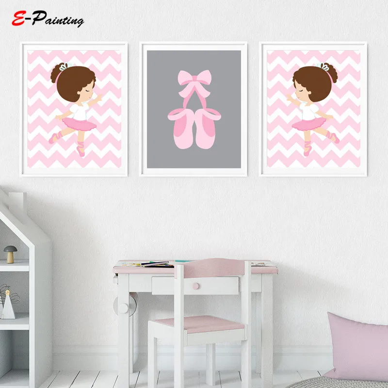 Baby Girl Nursery Ballerina Wall Art Prints Ballet Slippers Posters Baby Girl Pink and Grey Bedroom Canvas Painting Decor
Baby Girl Nursery Ballerina Wall Art Prints Ballet Slippers Posters Baby Girl Pink and Grey Bedroom Canvas Painting Decor